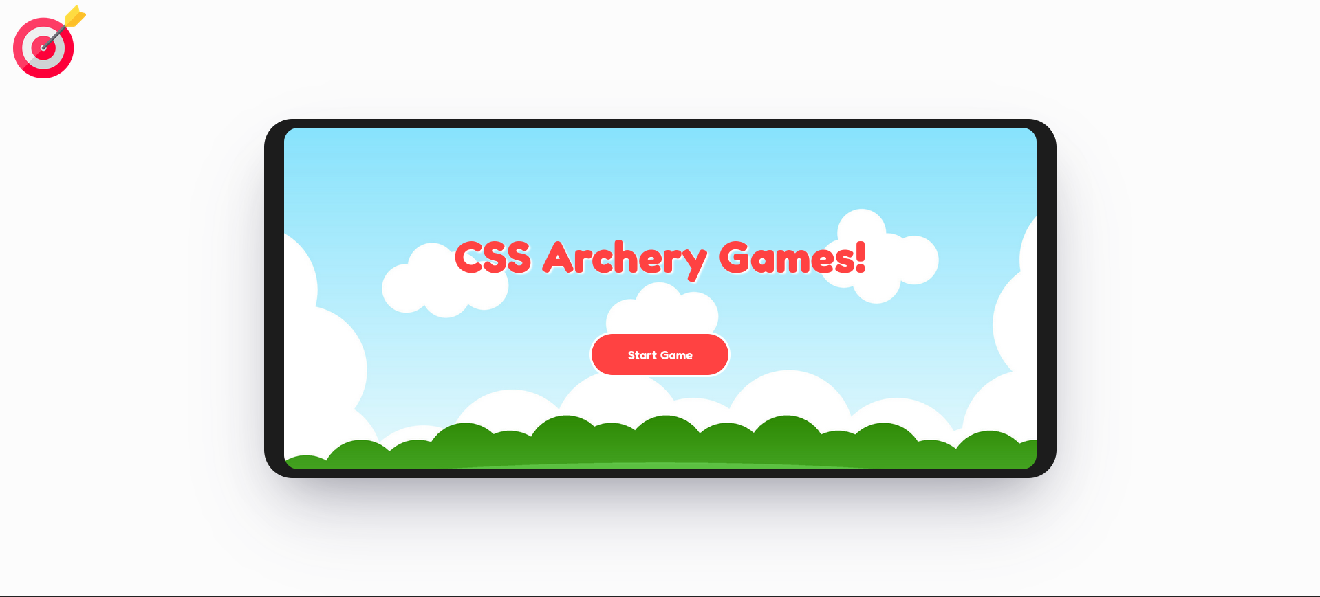 Project preview for the CSS archery project